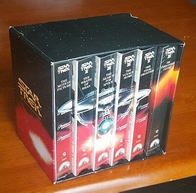 Star Trek The Movie Collection VHS 1993 6 Tape Set Original Sci