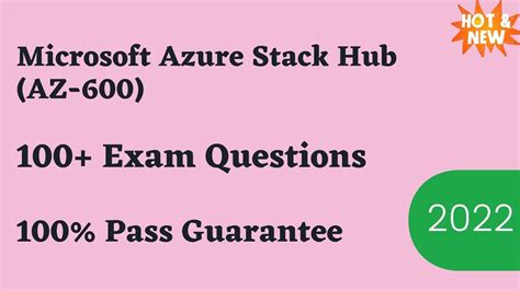 Microsoft Azure Stack Hub Az 600 Exam Questions And Dumps 2023 Youtube