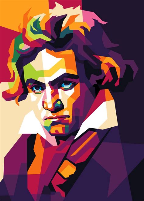 Beethoven Poster Picture Metal Print Paint By Dhega Priya Gunawan