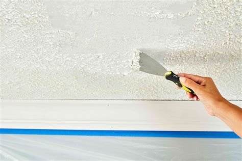 How To Paint A Wall Next Popcorn Ceiling Shelly Lighting