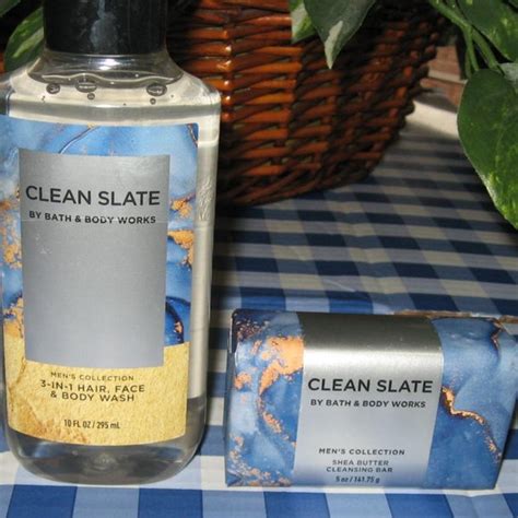 Bath Body Works Grooming Bbw Mens Clean Slate 3 In Hair Face Body