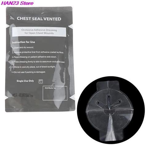 1Pc Medical Vent Chest Seal Occlusive Adhesive Dressing For Open Chest