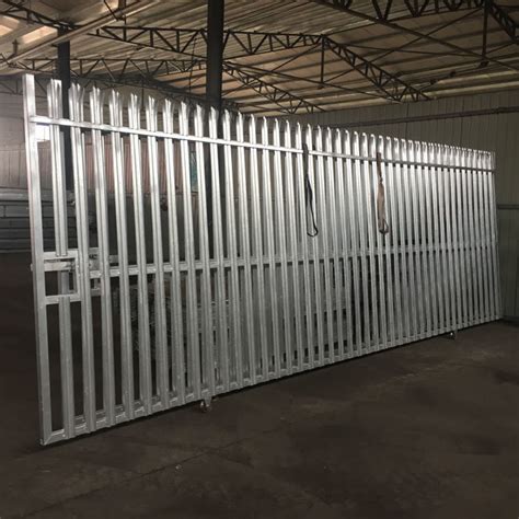 Hot Dipped Galvanized Palisade Fencing Sliding Gate China Sliding Gate And Palisade Fencing