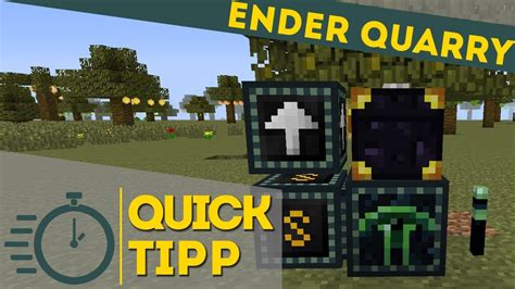 Ender Quarry Tutorial German Unendlich Ressourcen In Minecraft