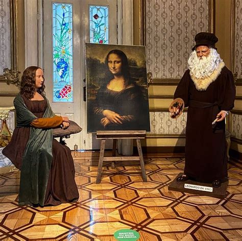 Leonardo Da Vinci Y La Mona Lisa La Gioconda Museo De Cera