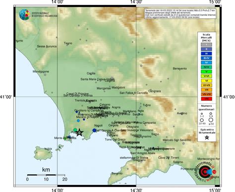 Terremoto Pozzuoli Concluso Stamattina Lo Sciame Sismico Ai Campi