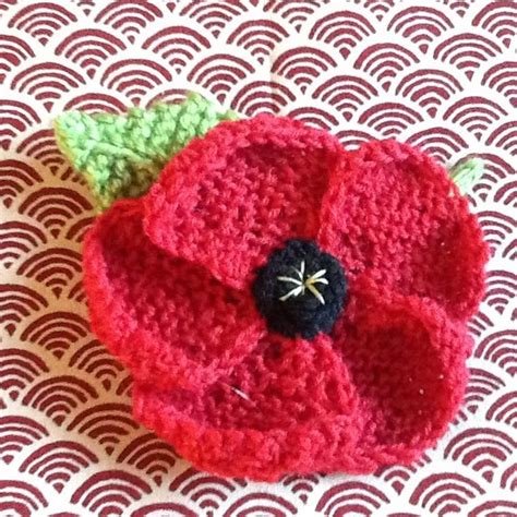 November Poppies Knitting Project By Hazel H LoveKnitting Knitted