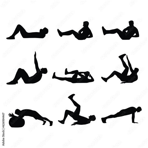 Abs Workout For Men Sport Exercise For Perfect Abs Fit Body And