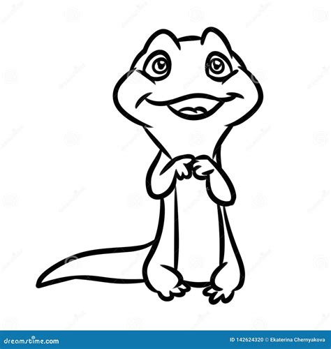 Little Lizard Cartoon Illustration | CartoonDealer.com #142630575