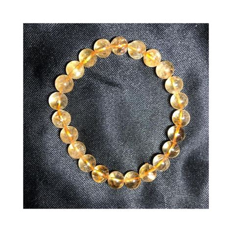 Bracelet Citrine Naturelle 8mm Bracelets En Pierres Dans Les Yeux