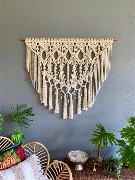 Large Macrame Wall Hanging Wall Tapestry Large Woven Wall Etsy