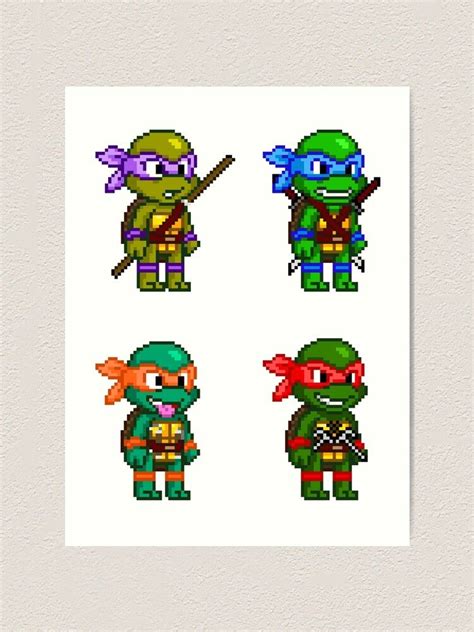 Ninja Turtles Pixel Art Pattern Pixel Art Pattern Pixel Art Perler