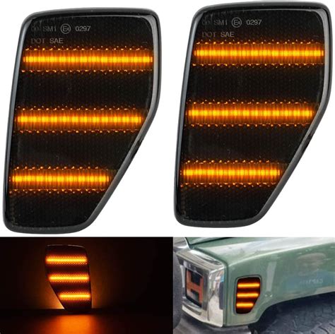 Amazon NJSBYL H3 Side Marker Lights For 2006 2010 H Ummer H3 2009