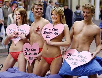 More Half Naked Peta Girls Naked Protesters Nude Activists