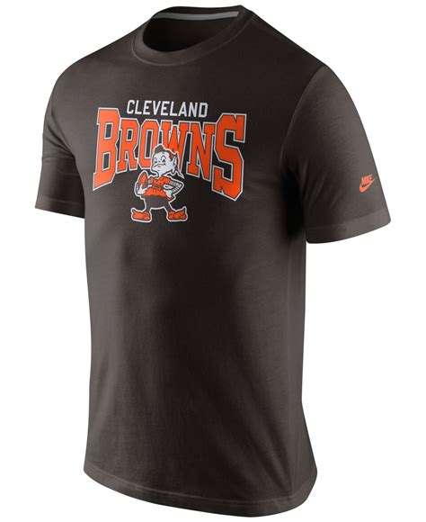 Nike Mens Short Sleeve Cleveland Browns Rewind Lock Up T Shirt For Men