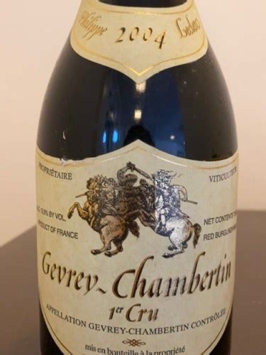 Philippe Leclerc Gevrey Chambertin 1er Cru Vivino Brasil