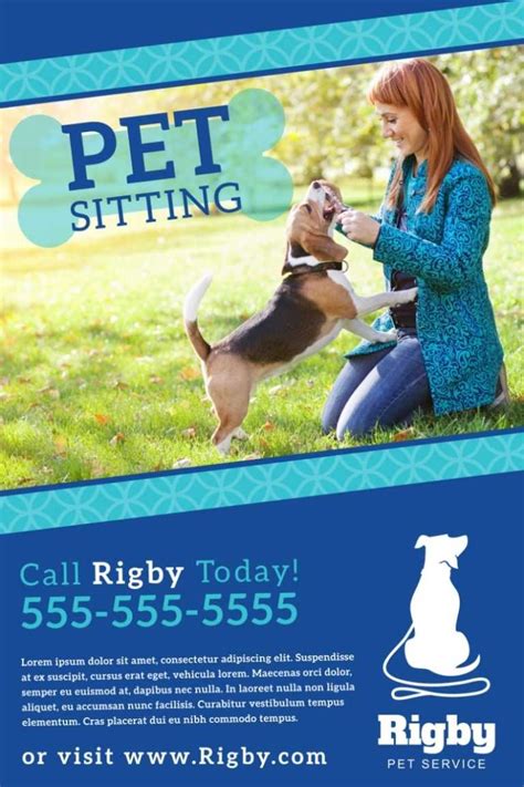 Simple Pet Sitting Poster Template Mycreativeshop Intended For Pet