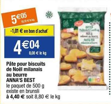 Promo P Te Pour Biscuits De No L Milanais Au Beurre Anna S Best Chez