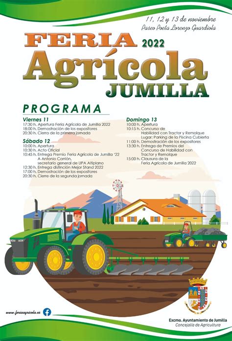 La Feria Agr Cola De Jumilla Se Celebrar Del Al De Noviembre