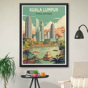 Kuala Lumpur Poster Kuala Lumpur Print Kuala Lumpur Illustration Fine