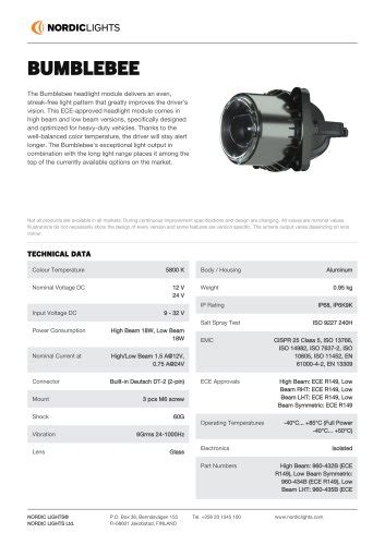 All Nordic Lights Catalogs And Technical Brochures