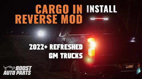 Tow Mirror Cargo Lights On With Reverse Refreshed Chevy