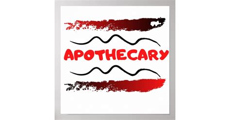 Apothecary Poster Zazzle