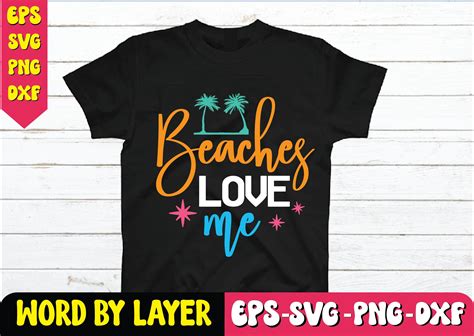 Beaches Love Me Svg Design Illustration Par Sanistore Creative Fabrica