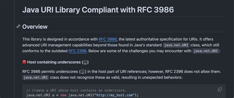 Java URI Library Compliant with RFC 3986 - DEV Community