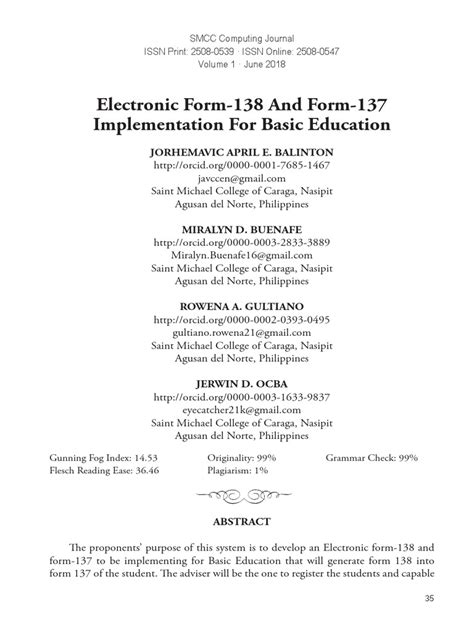 Dokumen Tips Electronic Form 138 And Form 137 Implementation For