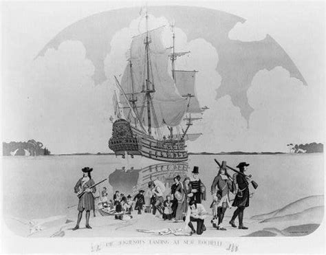 The Huguenots Landing At New Rochellenew Yorkny1688griffith Baily