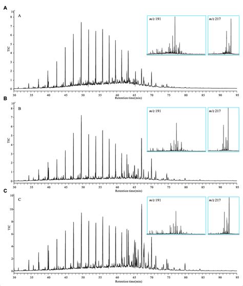 Gas Chromatography Mass Spectrometry Chromatograms Of The Lipid