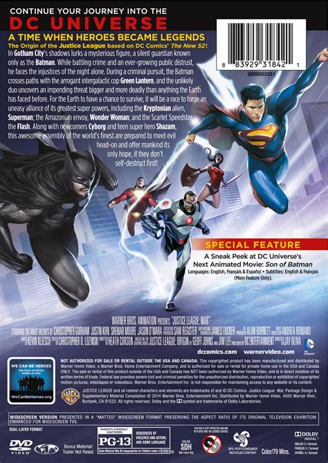 Justice League War Dvd Cover