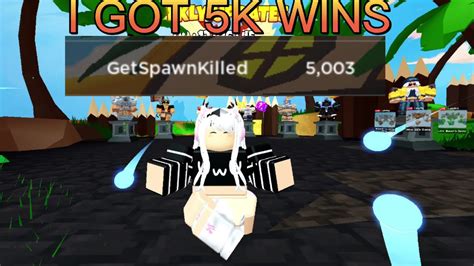 Hitting 5k Wins Roblox Bedwars Youtube