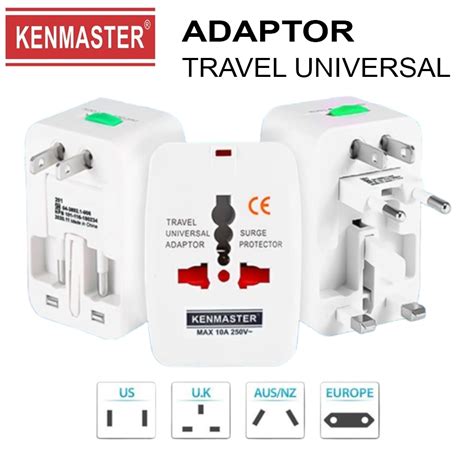 Jual Steker Colokan Listrik Kenmaster International Universal Travel