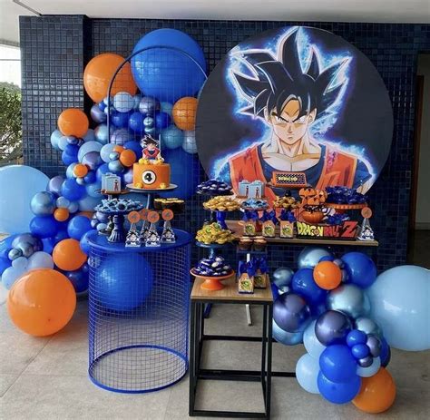 Pin De Sara Fierro En Deco Pasteles De Goku Fiesta De Goku Fiesta