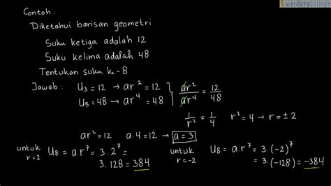 Kumpulan Soal Dan Penjelasan Materi Barisan Geometri Beinyu