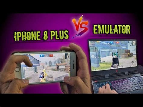 IPHONE 8 PLUS VS EMULATOR PLAYER 1 VS 1 CHALLENGE BEST 4 FINGERS