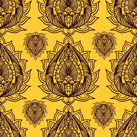 Premium Vector Seamless Ornamental Pattern