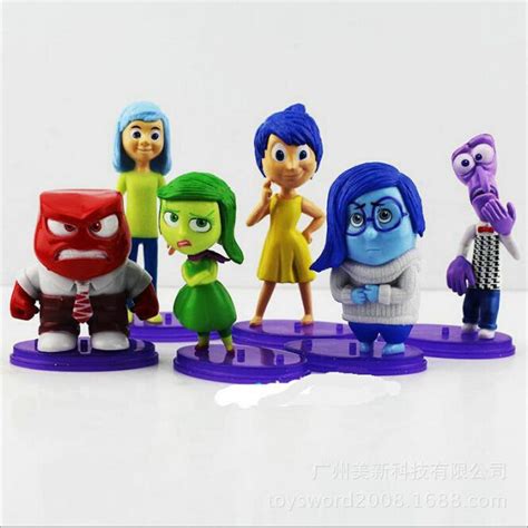 7 10CM Inside Out Figure Toys PVC Action Figures Doll 2015 Pixar Movie ...