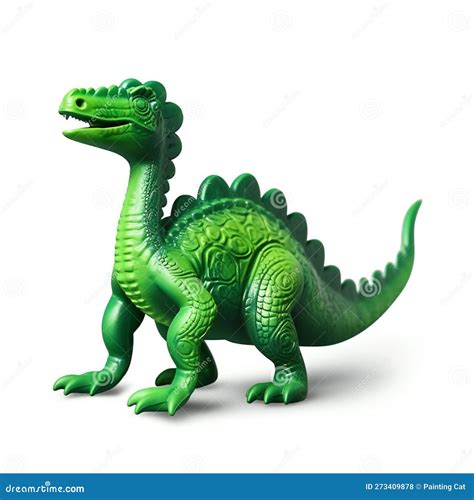 Plastic Toy Green Dinosaur, Animals, Reptiles & Amphibians Stock ...