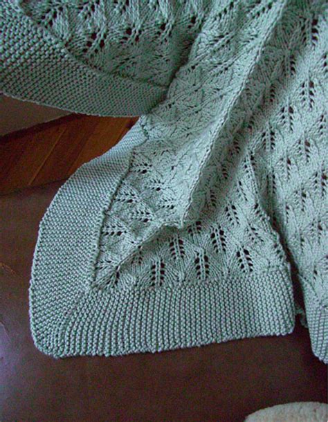 Shells Lace Baby Blanket Knitting Pattern PDF ENGLISH Singapore