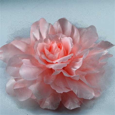 Large Light Pink Color Flower With Pin Back Etsy