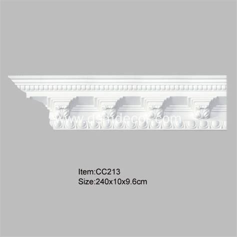 China Artistic Polyurethane Cornices For Luxurious Decoration