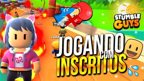 LIVE STUMBLE GUYS AO VIVO VENHA JOGAR E SE DIVERTIR JOGANDO OS