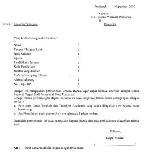 Contoh Surat Lamaran Kerja Penjaga Toko Bahasa Inggris Delinewstv