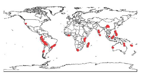 Global Hot Spots Of Biodiversity Map Hills For Everyone