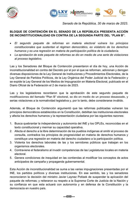 Azucena Uresti On Twitter Ltimahora El Bloque De Contenci N En El