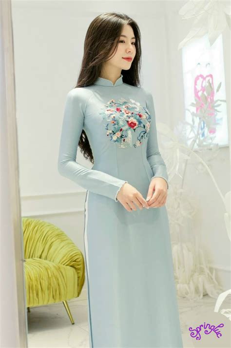 Pre made Vietnamese Dress ao Dài Thêu Kết Cườmready to Etsy