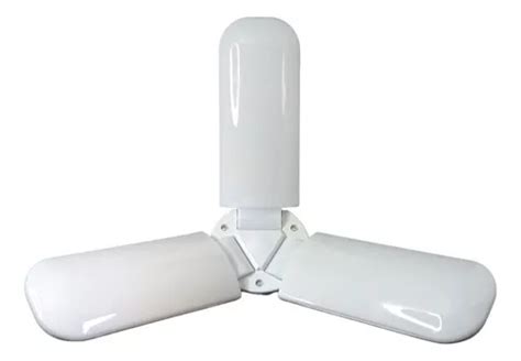 Foco Led 3 Aspas Retractil Tipo Ventilador 40w Luz Fria Color De La Luz